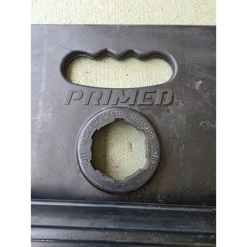 Primed Baseball Softball Batting Tee Rubber Home Plate Training Aid Black - Picture 4 of 10